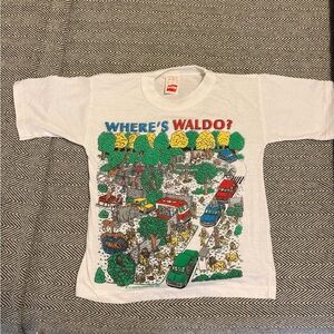 Vintage 1990 Youth Where’s Waldo Shirt